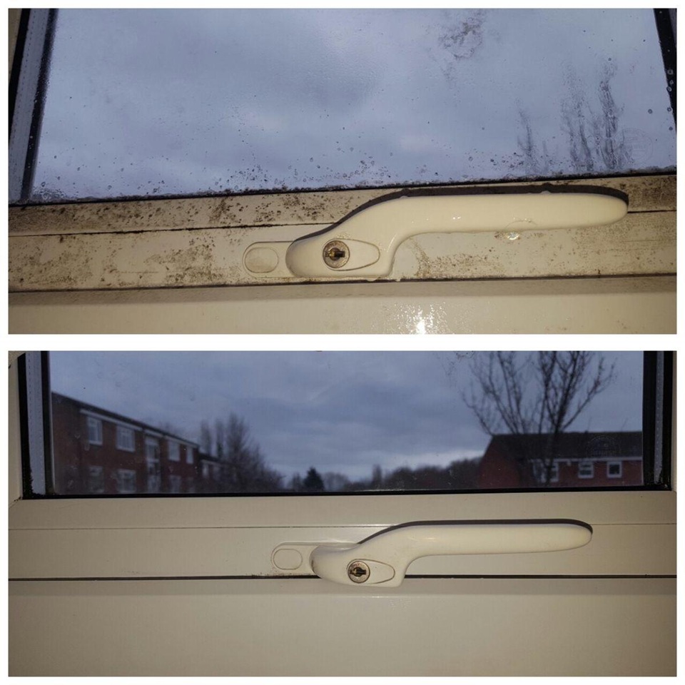 Fenstergriff Vorher/Nachher